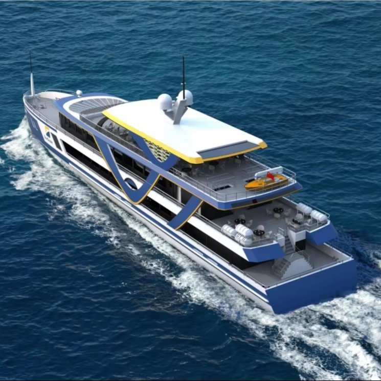 HY Luxury Passenger Yacht For Tourist Sightseeing Inboard Engine Steel Hull